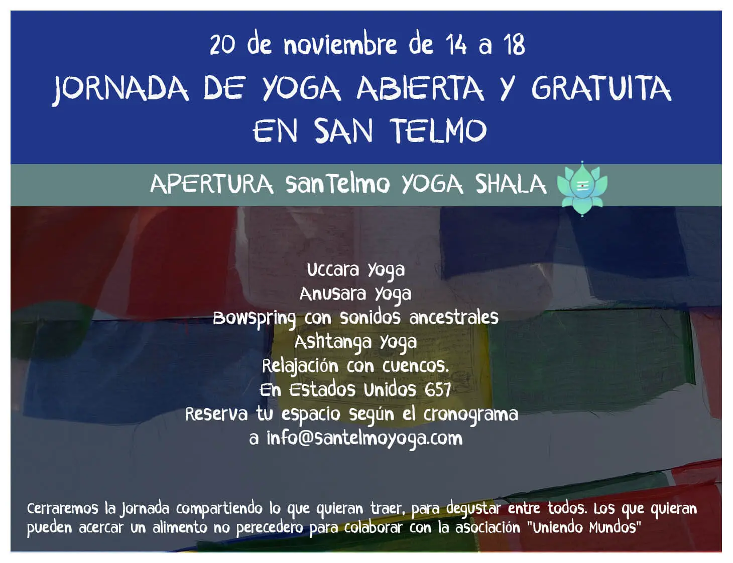 Jornada de Yoga abierta y gratuita en San Telmo
