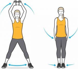 Jumping Jacks: ejercicio cardio para realizar en casa