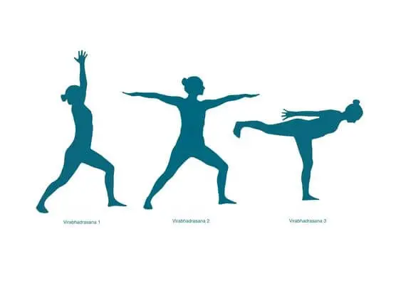 Virabhadrasana 1, 2 y 3, bases de muchas secuencias de yoga